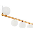 Lustra moderna aurie eleganta abajururi sticla opal 6xG9/60W Taida 1922 Jupiter